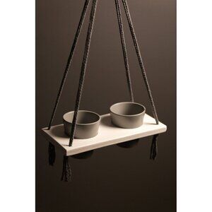 Macrame Shelf|Boho Wall Hanging Shelf|Handmade Home Decor| w/2 Pots(ID579)